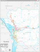La Crosse Wall Map Premium Style
